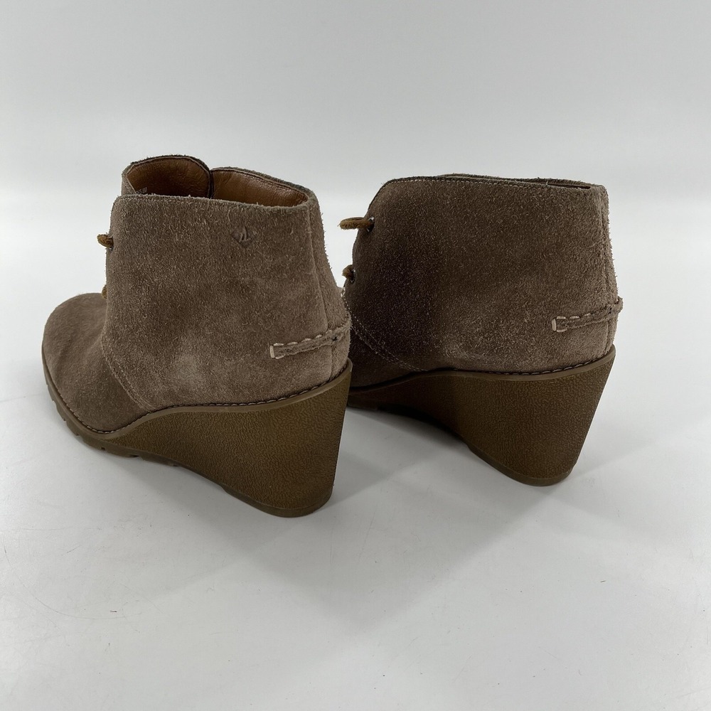 Sperry Top Sider Harlow Wedge Ankle Bootie Womens 8 M Suede Leather Stella Prow - Picture 10 of 16